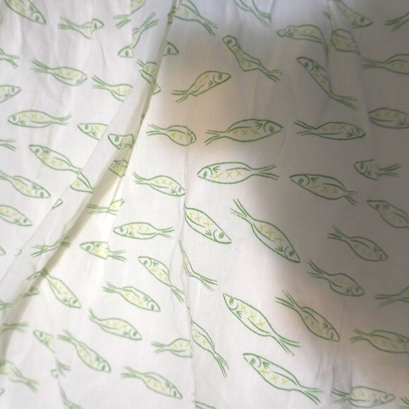 A New Day Whimsical Fish Print Halter Maxi Dress Sz L - Picture 3 of 7